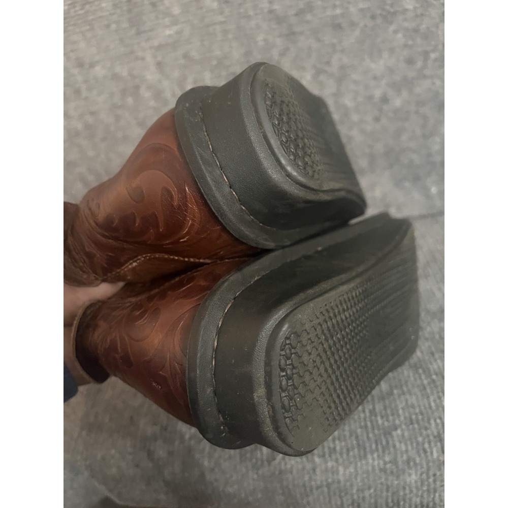 Alegria PG Lite Brown Leather Brass Buckle Ankle Bootie 39 8.5-9 - Picture 9 of 11